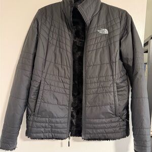 The North Face Charcoal Quilted Jacket